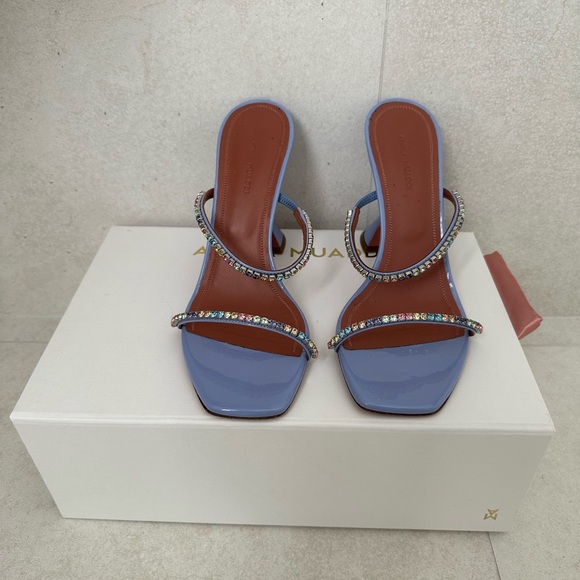 Amina Muaddi Gilda Slipper Heel Size 38.5 - Picture 2 of 7